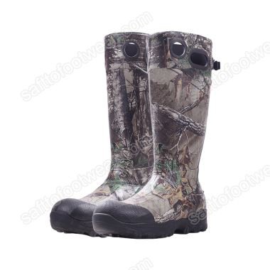 Kamouflage gummijaktstövlar