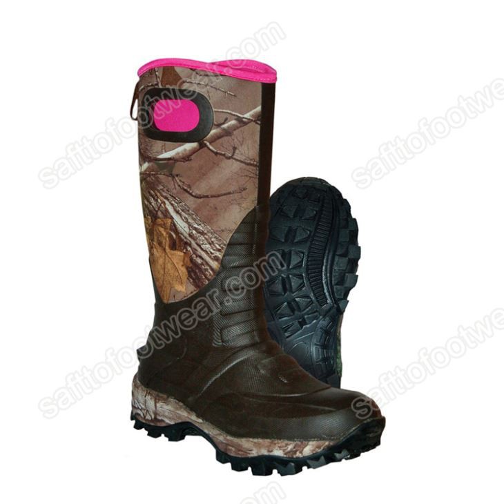 Stabila yttersula utomhus gummivattentäta stövlar